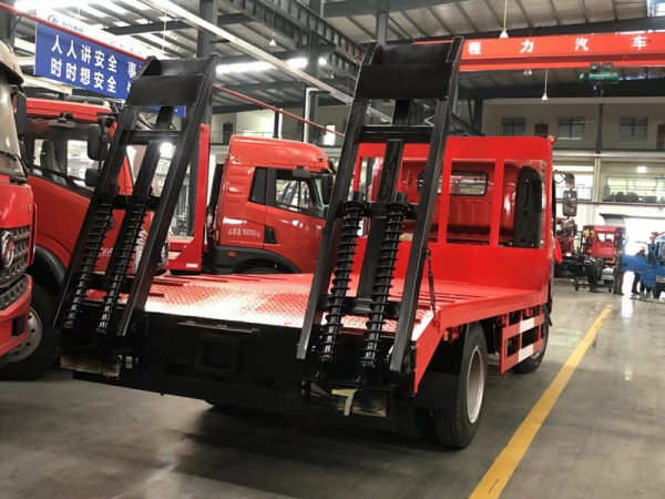 重汽豪曼蓝牌平板拖车